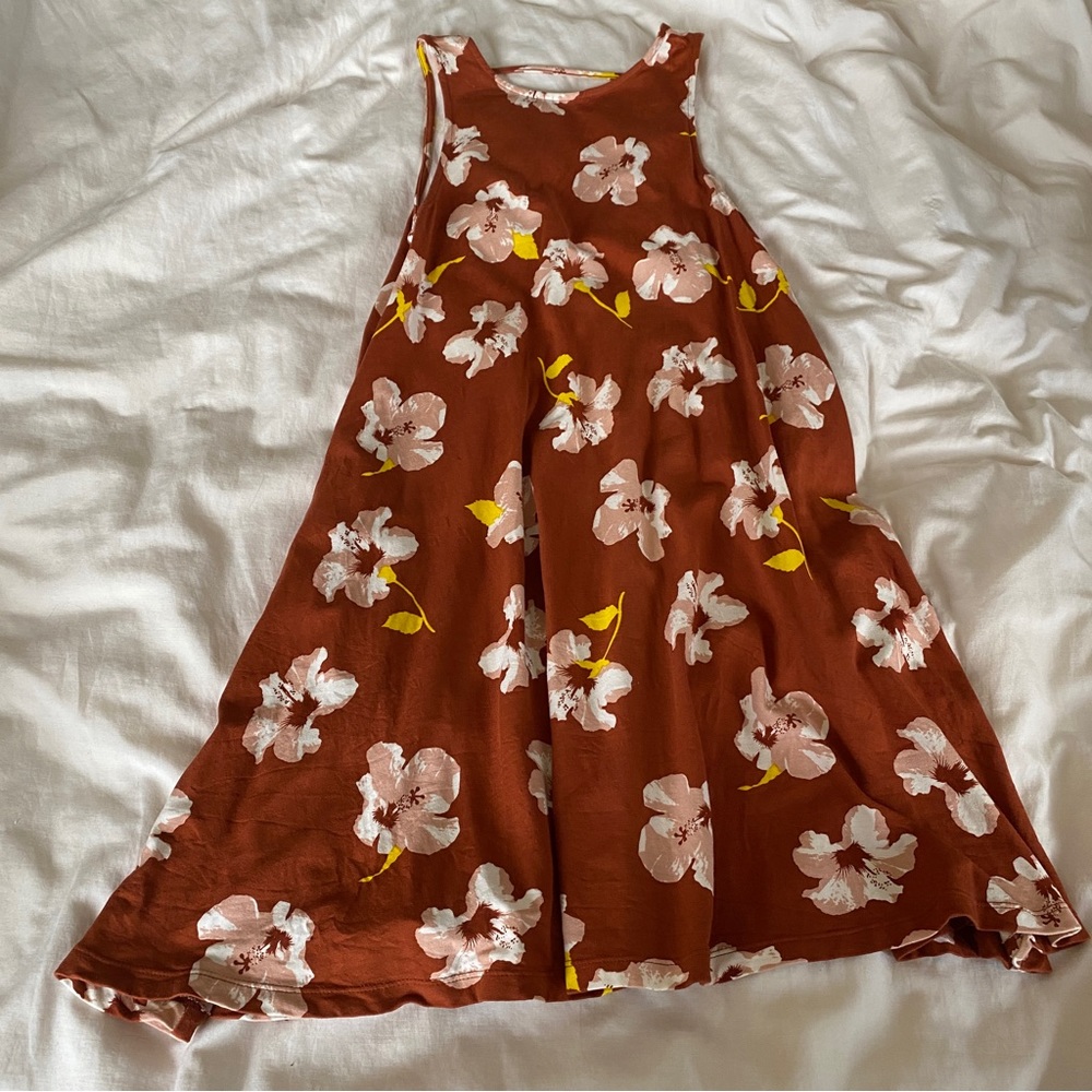 Ava Sky Hibiscus Dress
